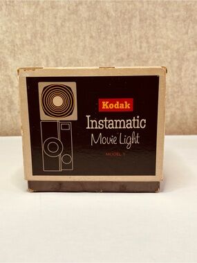 VTG 60s Kodak Instamatic Model 1 Movie Light Original Box NOT Tested Needs Bulb
